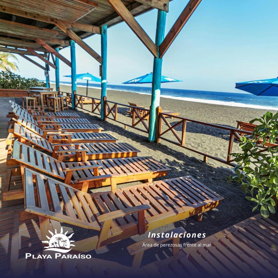 Hotel Playa Paraiso Monterrico Buitenkant foto